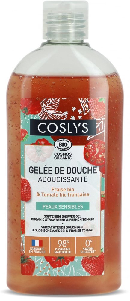 Coslys Gel de dus Bio calmant cu capsuni si rosii 250 ml