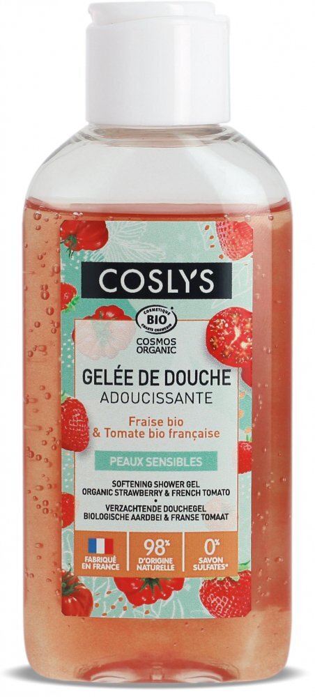 Coslys Gel de dus Bio calmant cu capsuni si rosii 75 ml