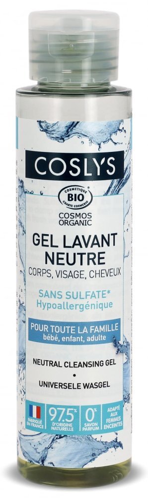 Coslys Gel de dus Bio ten maini corp si par pentru toata familia fara parfum 100 ml