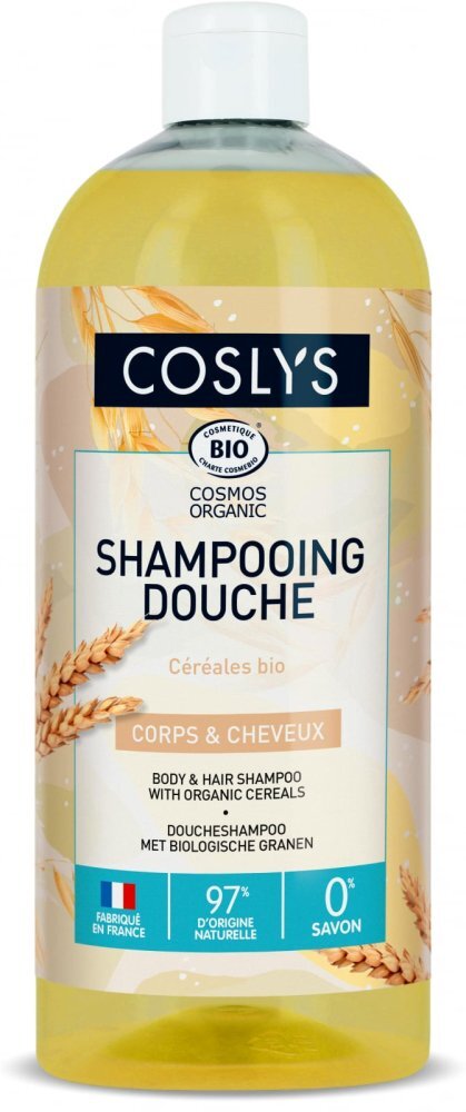 Coslys Gel de dus si sampon Bio cu cereale 1 litru