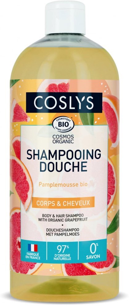 Coslys Gel de dus si sampon Bio cu grapefruit 1 litru