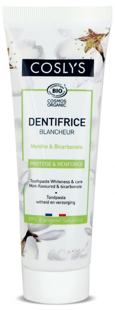 Coslys Pasta de dinti Bio albire si ingrijire cu menta si bicarbonat 100g