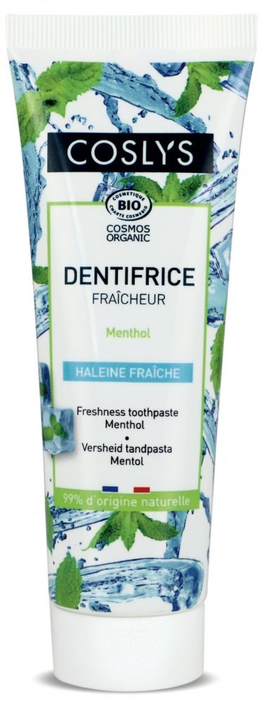 Coslys Pasta de dinti Bio respiratie proaspata cu mentol 100g