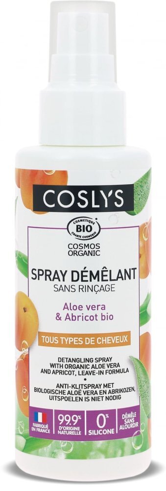 Coslys Spray styling Bio descalcire fara clatire cu aloe vera si caise 100 ml