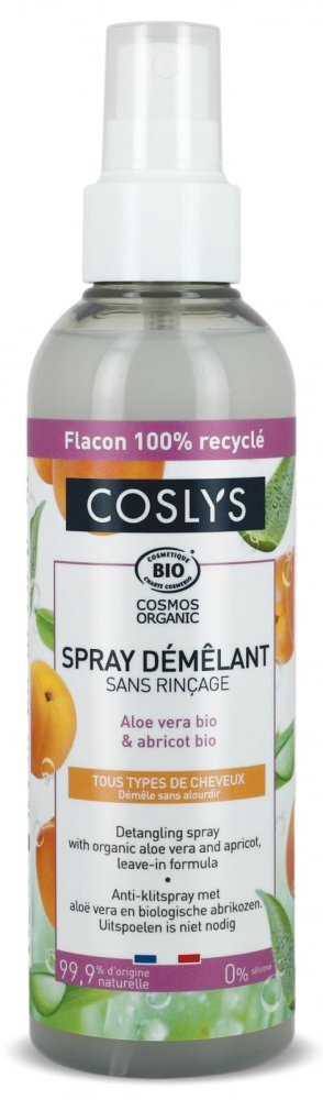 Coslys Spray styling Bio descalcire fara clatire pentru toata familia cu aloe vera si caise 200 ml