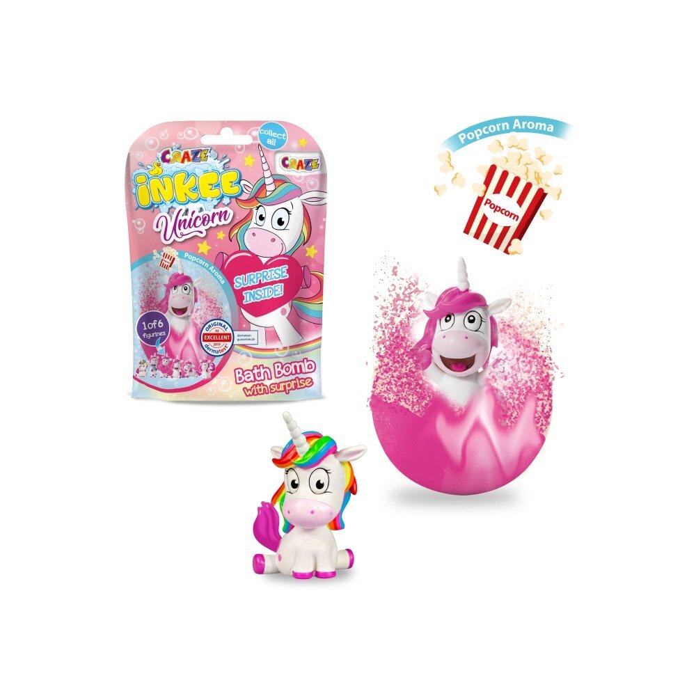 Craze Bila efervescenta Inkee cu surpriza unicorn