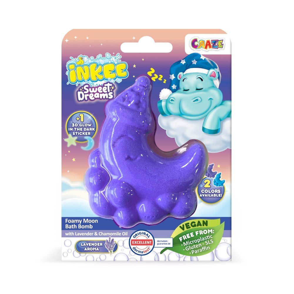 Craze Bomba de baie spumoasa Inkee in forma de luna