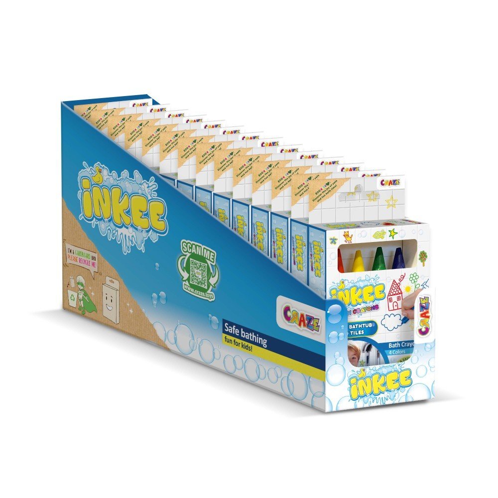 Craze Creioane de baie Inkee usor de curatat de pe suprafetele ceramice 4 bucati