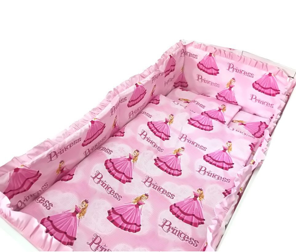 Croitoria Noastra Lenjerie patut cu 5 piese Printese la bal 120x60 cm