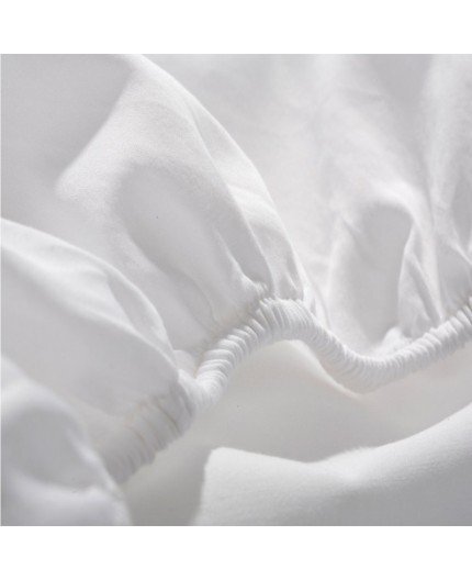 Danpol Cearsaf din bumbac cu elastic pe contur 120x60 cm Alb