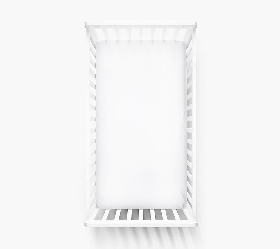 Danpol Cearsaf din bumbac jersey cu elastic pe contur 100x50 cm Alb