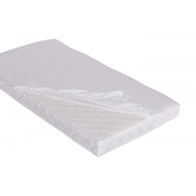 Danpol Cearsaf din bumbac jersey cu elastic pe contur 100x50 cm Alb