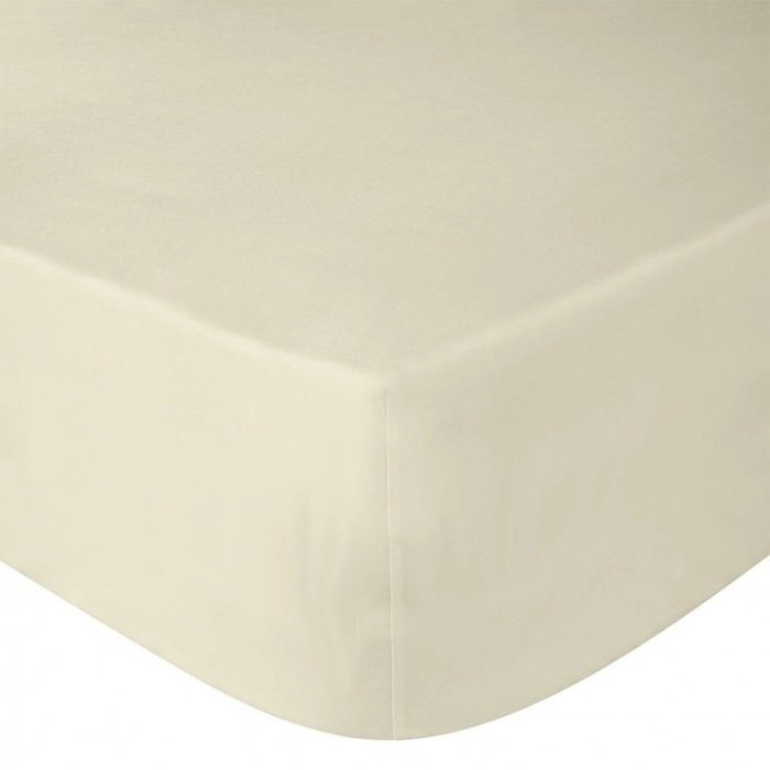 Danpol Cearsaf din bumbac jersey cu elastic pe contur 120x60x15 cm Vanila