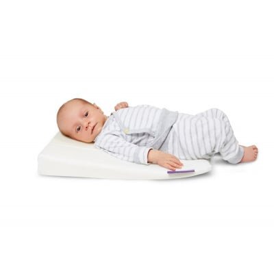 Danpol Perna din spuma T18 antiregurgitare pentru bebelusi plan inclinat husa detasabila bumbac 60X38 cm