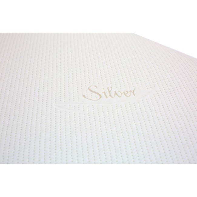 Danpol Perna din spuma T18 antiregurgitare pentru bebelusi plan inclinat husa detasabila Silver efect antimicrobian superior 60x36 cm