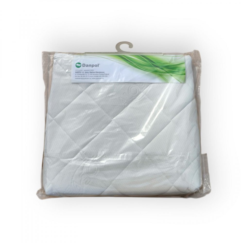Danpol Perna memory foam antiregurgitare pentru bebelusi plan inclinat husa matlasata cu Aloe Vera 40x38 cm