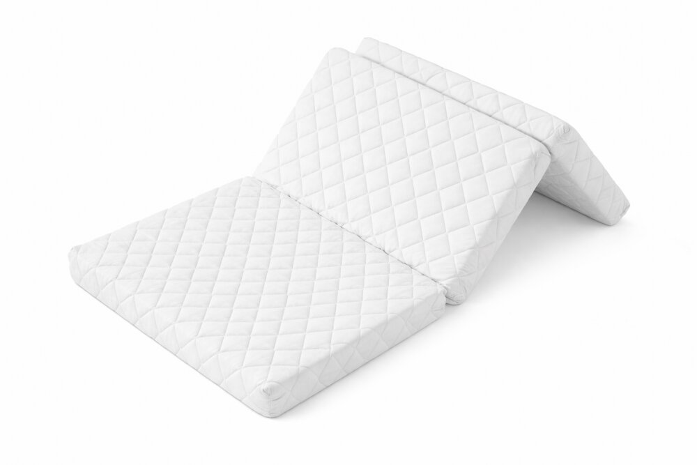 Danpol Saltea de calatorie pliabila 120 x 60 cm cu husa din bumbac matlasat antialergica si geanta transport