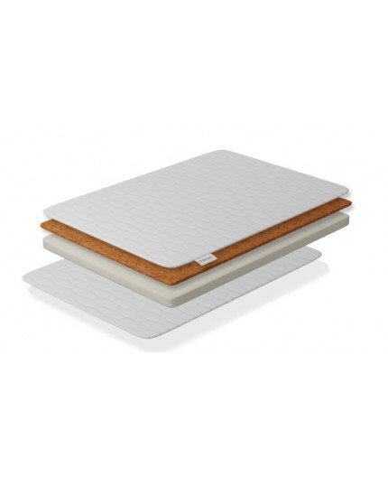 Danpol Saltea pentru bebe cocos spuma cu husa detasabila bumbac 127x63x11 cm