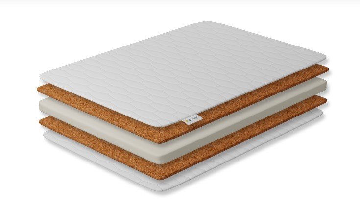 Danpol Saltea pentru copii Cocos Spuma T18 Cocos cu husa detasabila Bumbac 90X40X7 cm