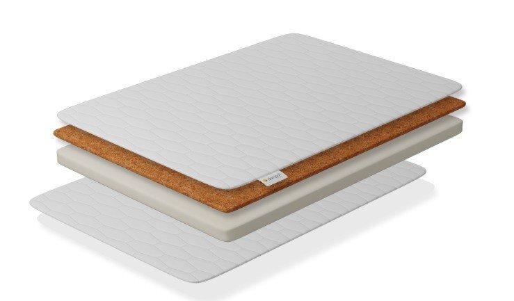 Danpol Saltea pentru copii cocos spuma T18 cu husa detasabila bumbac 140x70x10 cm