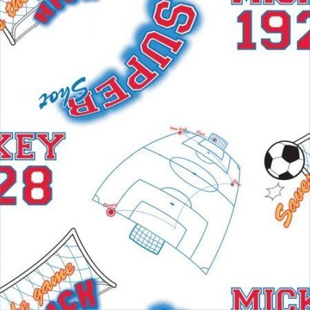 DECOFUN Rola tapet 10 x 052 m Mickey Footbal