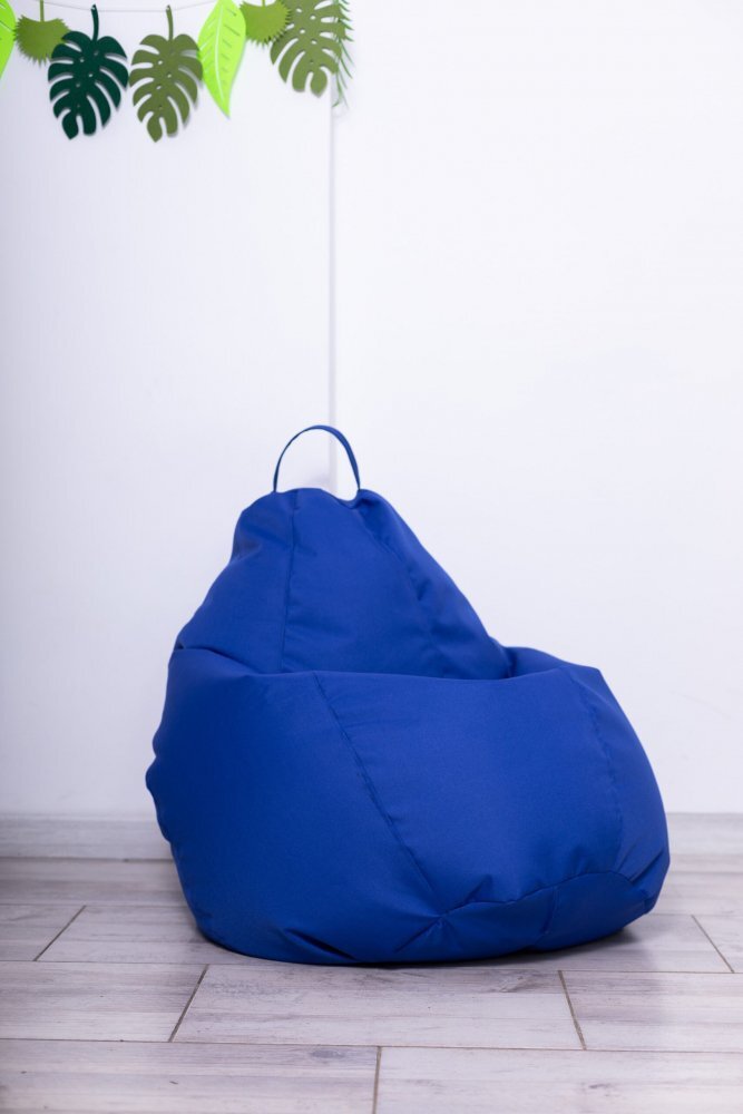 Decoriciu Fotoliu puf Bean bag albastru XXL cu husa interioara