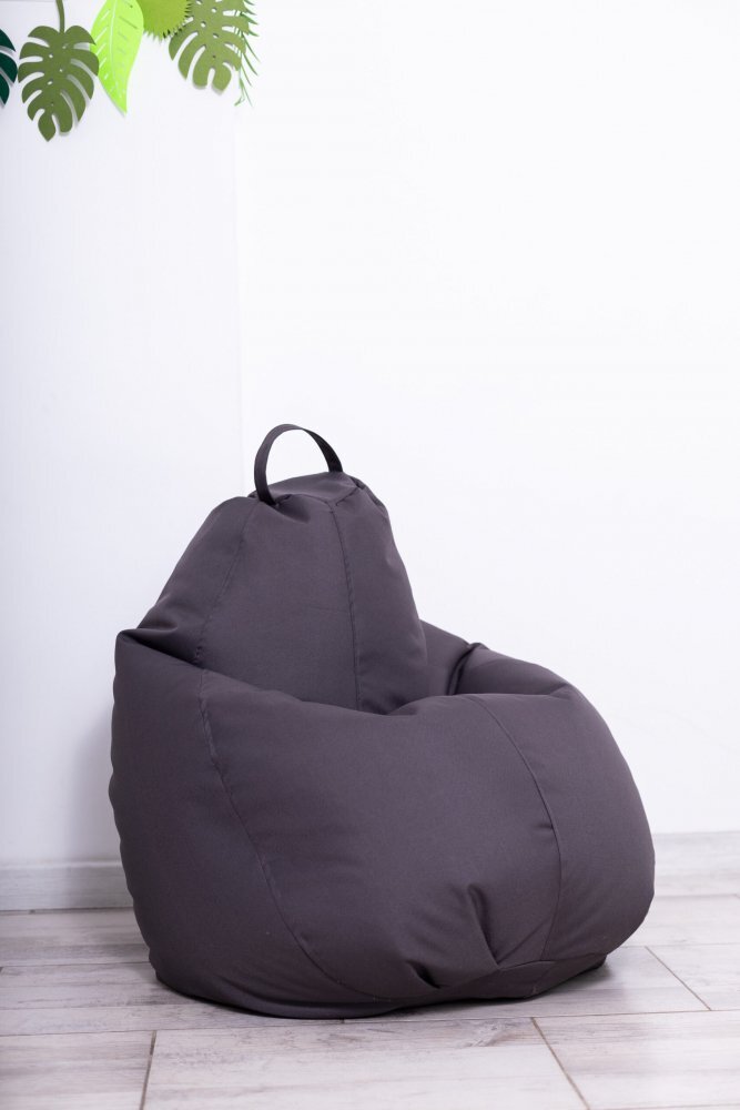 Decoriciu Fotoliu puf Bean bag gri XL cu husa interioara