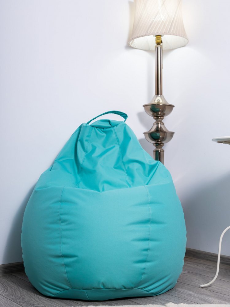 Decoriciu Fotoliu puf Bean bag turcoaz XXL fara husa interioara
