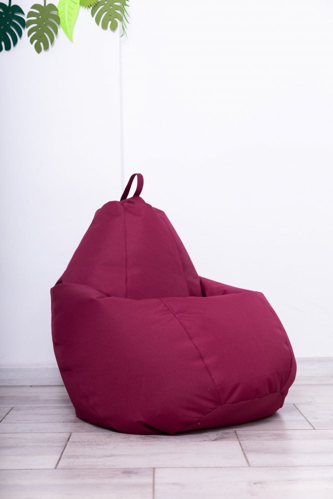 Decoriciu Fotoliu puf Bean bag visiniu XL cu husa interioara