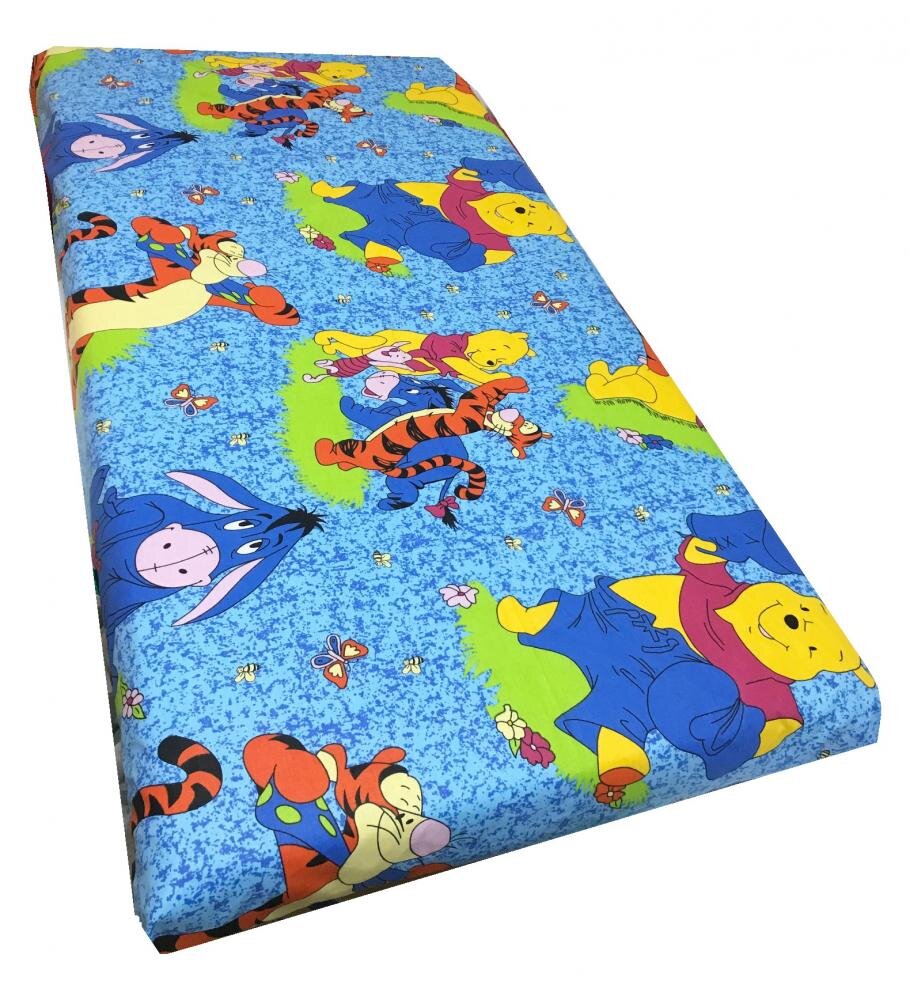 DESEDA Cearsaf cu elastic roata 140x70 cm Distractie cu Aiurila albastru