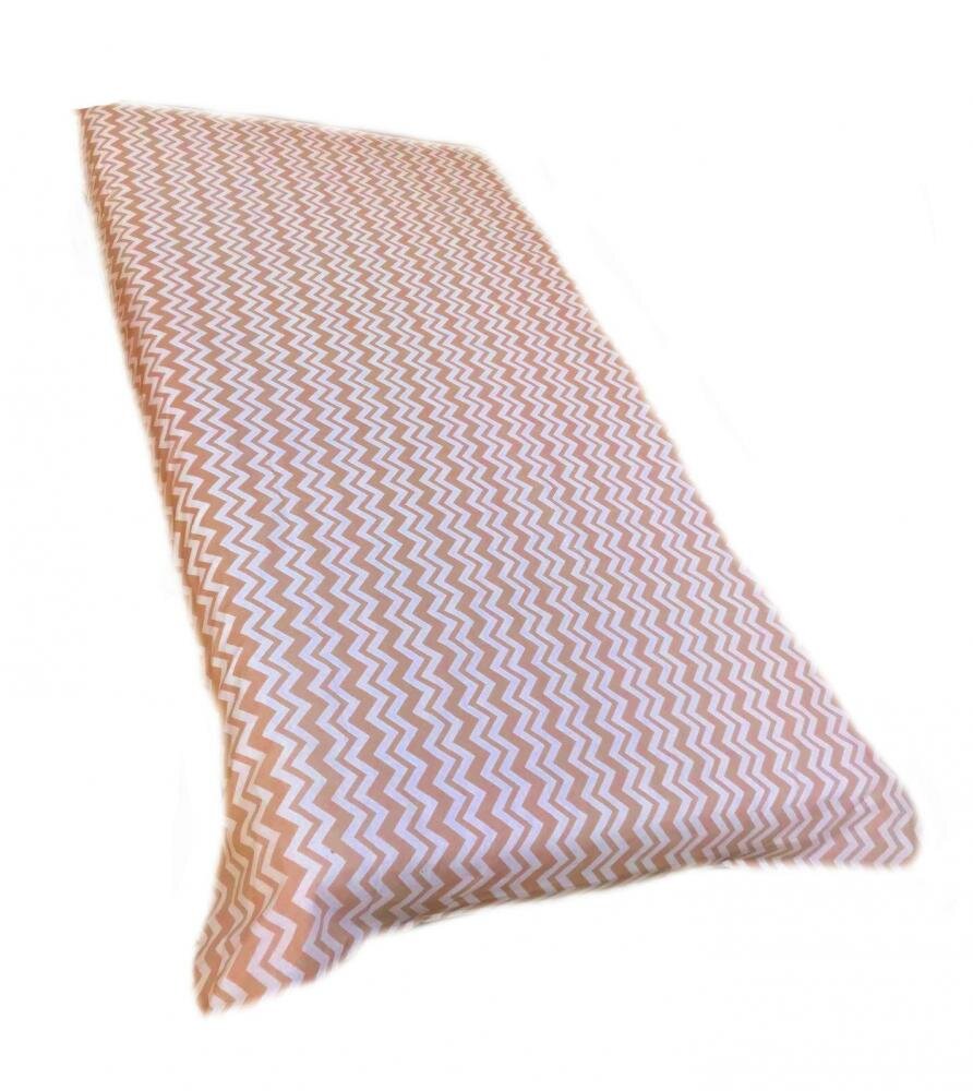 DESEDA Cearsaf cu elastic roata 140x70 cm Zig-zag