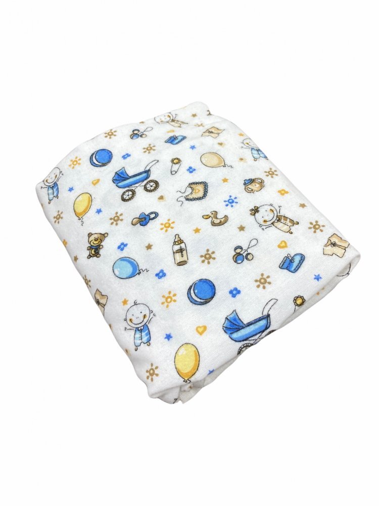 DESEDA Cearsaf din finet cu elastic roata pat 120x60 cm