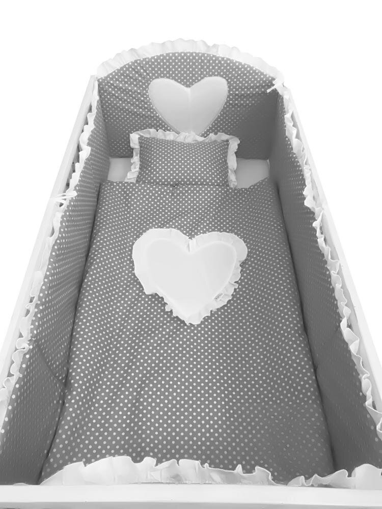 DESEDA Lenjerie de pat 120x60 cm Te iubesc puisor gri