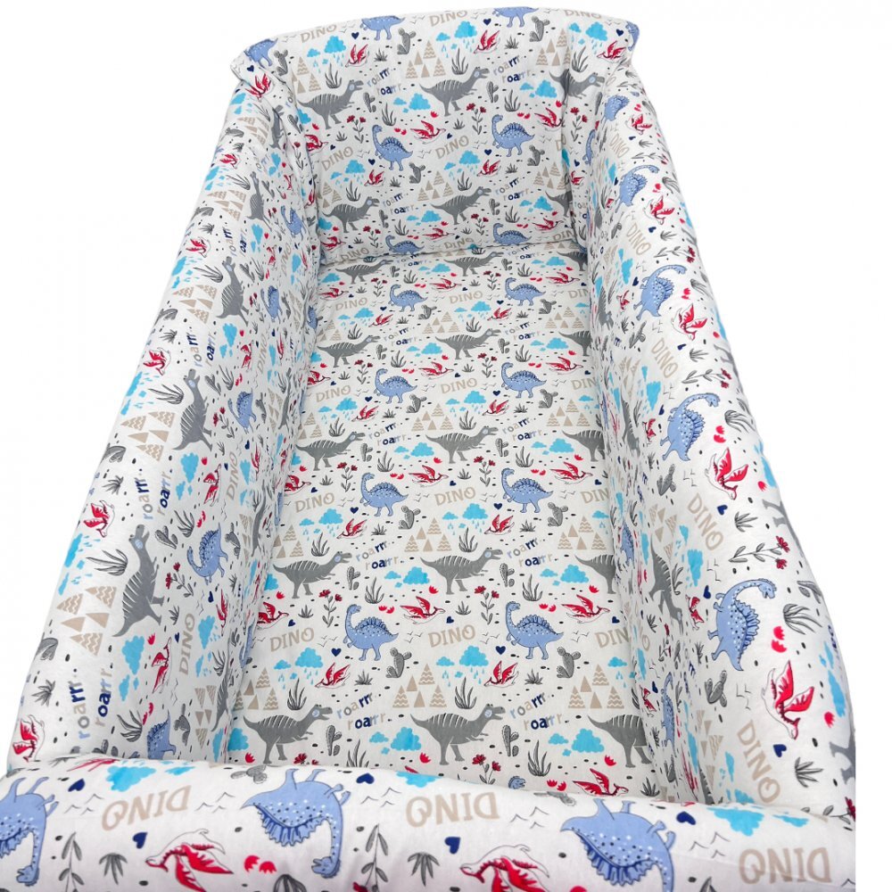 DESEDA Lenjerie de pat Maxi Dinozauri gri 120x60 cm