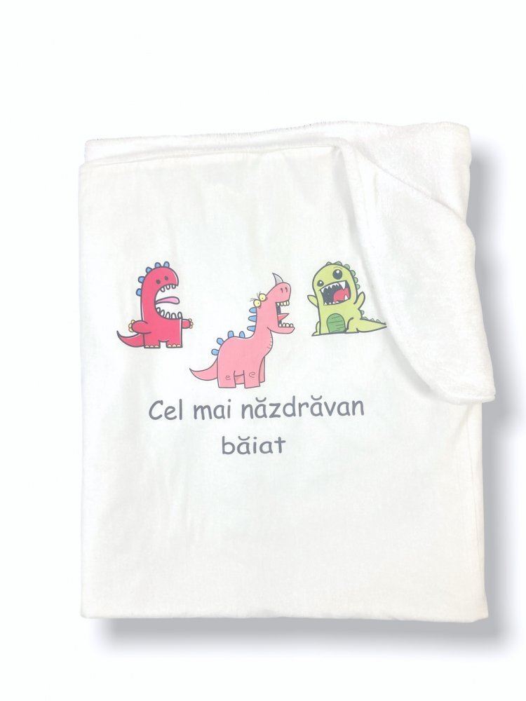 DESEDA Paturica dubla de iarna imprimata personalizata 135x110 cm