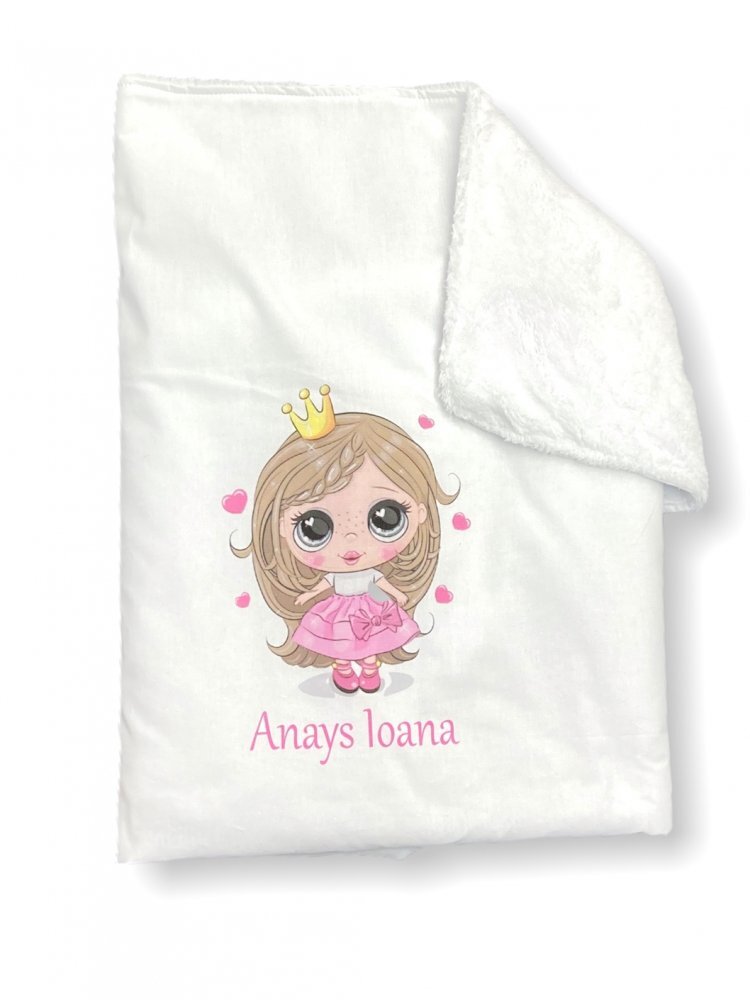 DESEDA Paturica dubla de iarna imprimata personalizata 135x110 cm