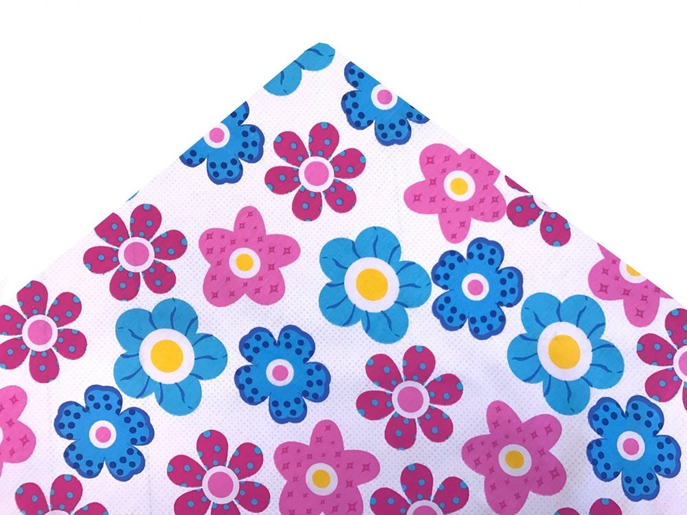 DESEDA Paturica dubla de vara bebelusi DeLuxe 98x78 cm Floricele
