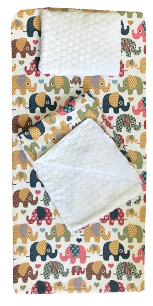 DESEDA Set 3 piese de iarna paturica cu cearsaf si pernuta 120x60 cm