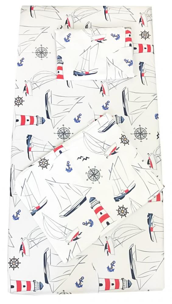DESEDA Set 3 piese paturica cu cearsaf si pernuta 160x80 cm La mare