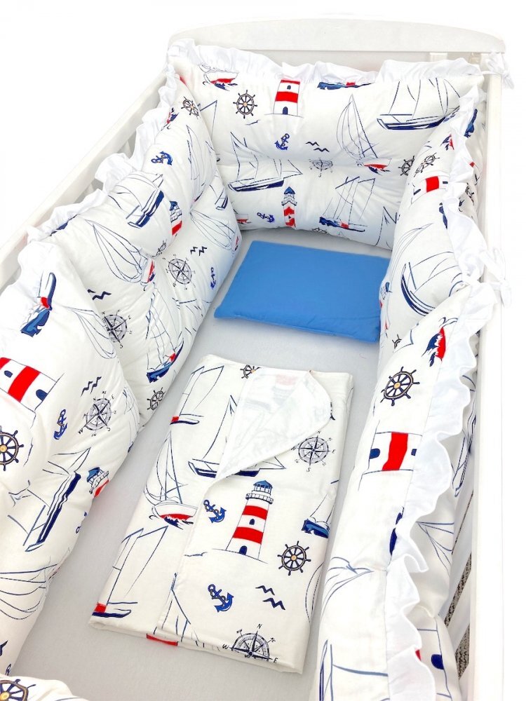 DESEDA Set 6 aparatori protectii laterale patut 120x60 cm Farul