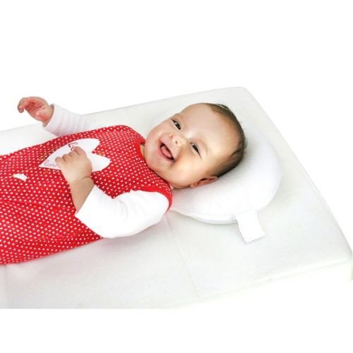 DESEDA Set antiregurgitare si pozitionare cu plan inclinat pentru bebelusi DeLuxe Stelute albe pe albastru