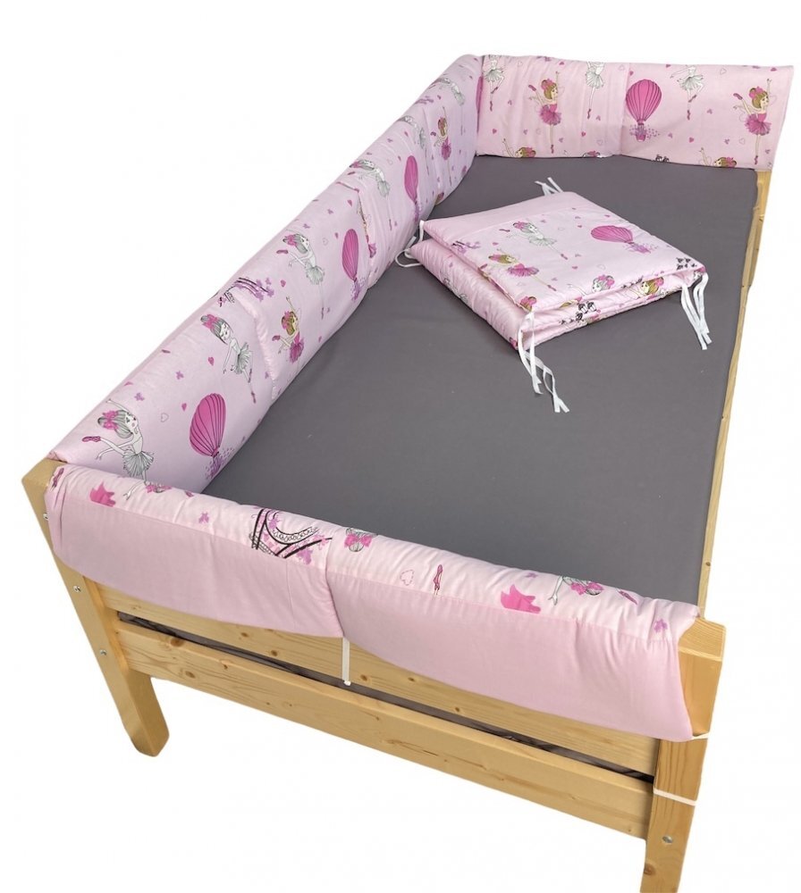 DESEDA Set aparatori laterale Maxi pentru pat Montessori 160x200 cm Balerine