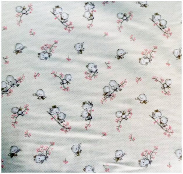 DESEDA Set de 2 cearsafuri din finet pt pat de 140x70 cm cu elastic pe colturi