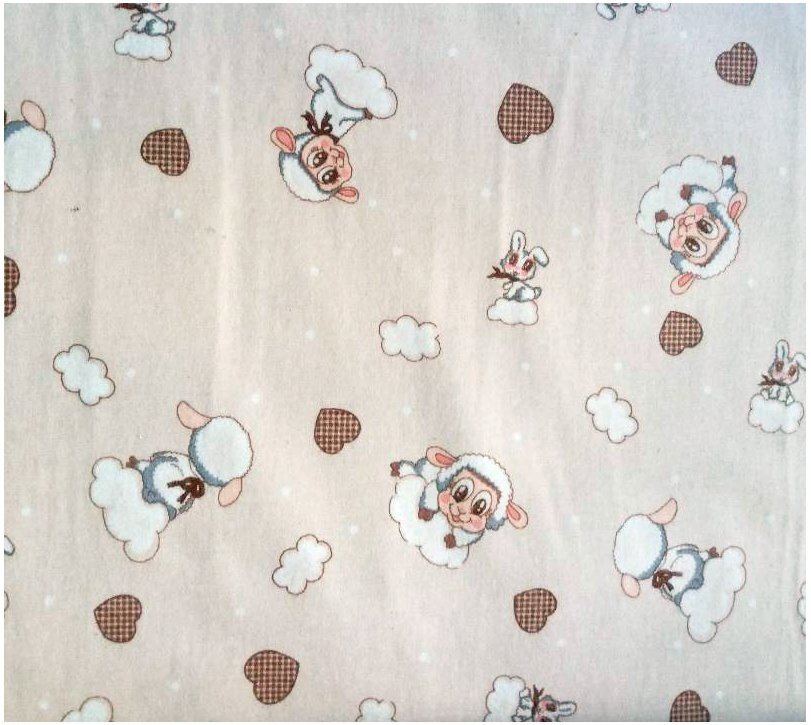 DESEDA Set de 2 cearsafuri din finet pt pat de 140x70 cm cu elastic pe colturi