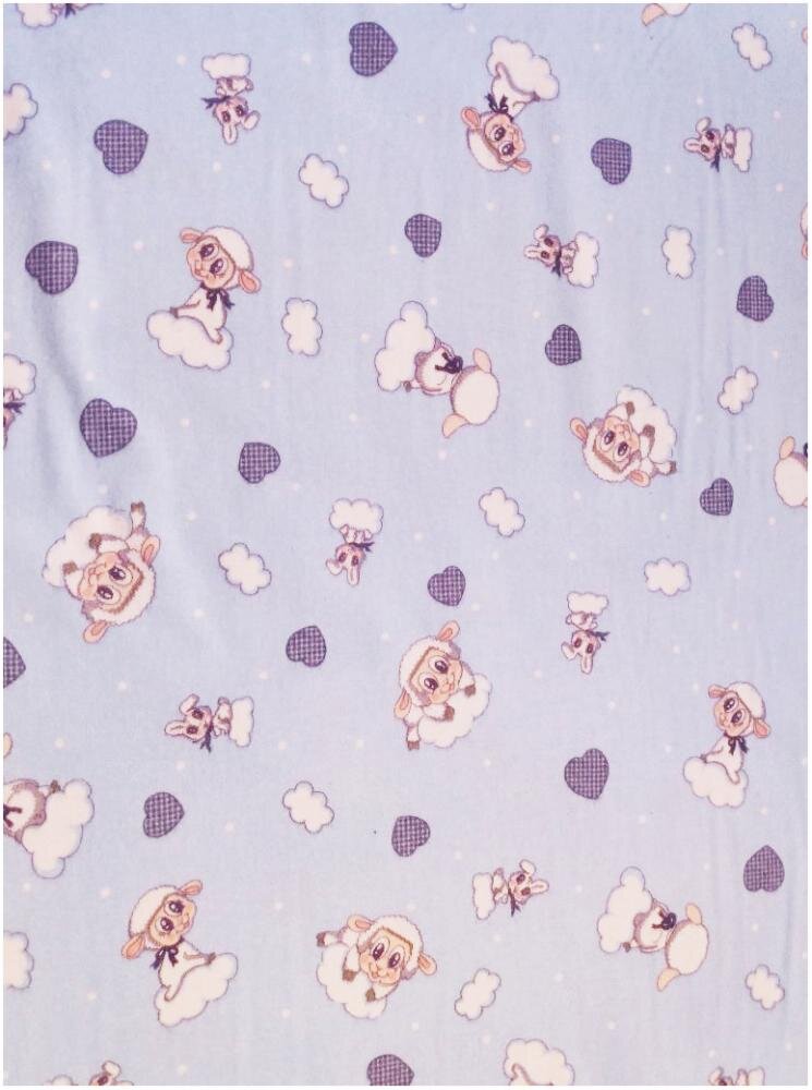 DESEDA Set de 2 cearsafuri pt pat de 120x60 cm din finet cu elastic pe colturi