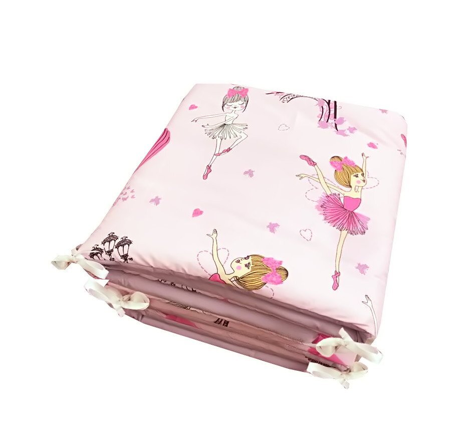 DESEDA Set de aparatori pufoase h35 pat 140x70 cm DeLuxe Balerine