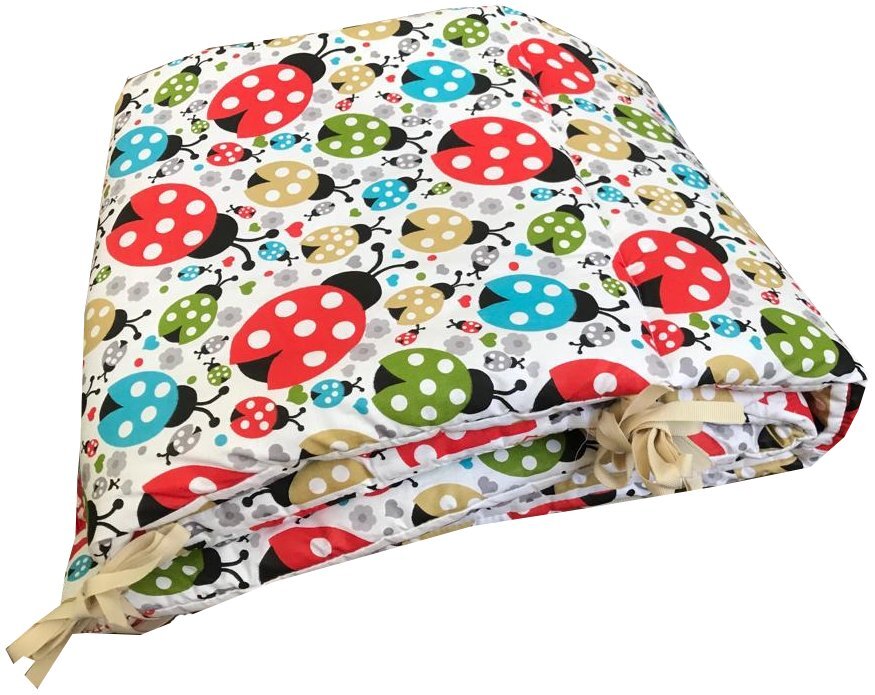 DESEDA Set de aparatori pufoase h35 pat 140x70 cm DeLuxe Buburuze colorate