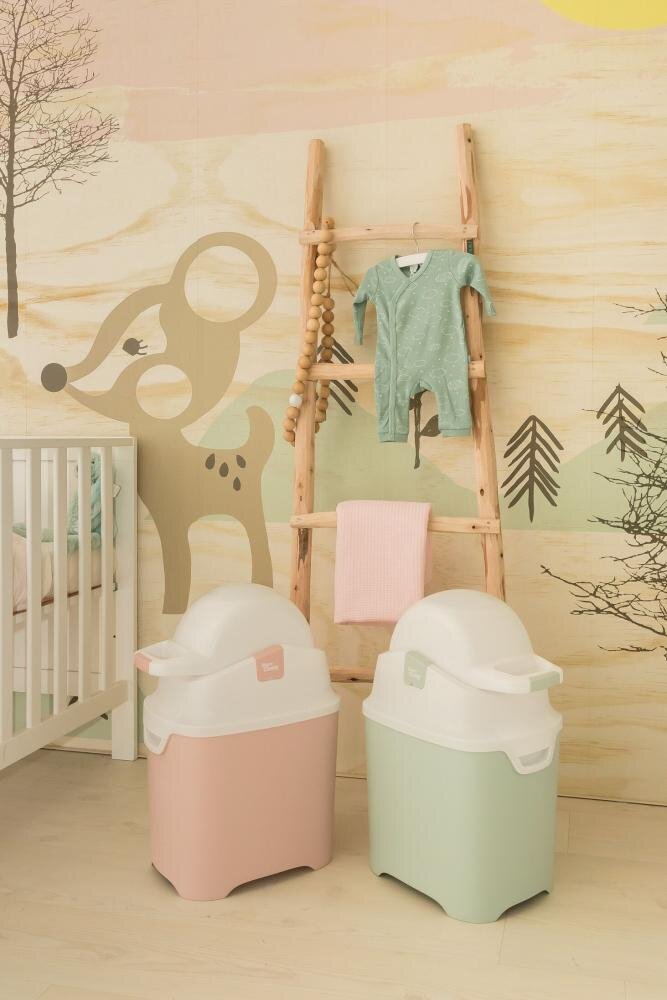 Diaper Champ Cos ermetic scutece cu sac universal capacitate 30 scutece One Light Green