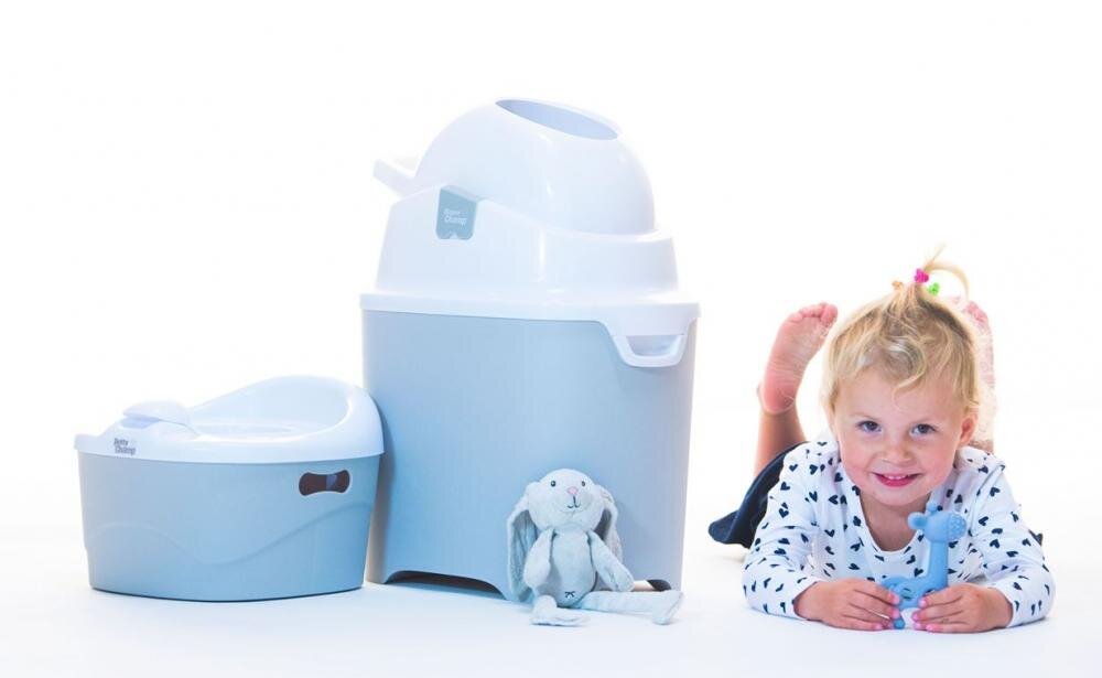 Diaper Champ Cos ermetic scutece cu sac universal capacitate 30 scutece One White