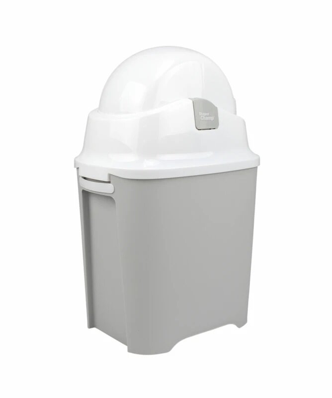 Diaper Champ Cos ermetic scutece cu sac universal One capacitate 30 scutece Hands Free Silver